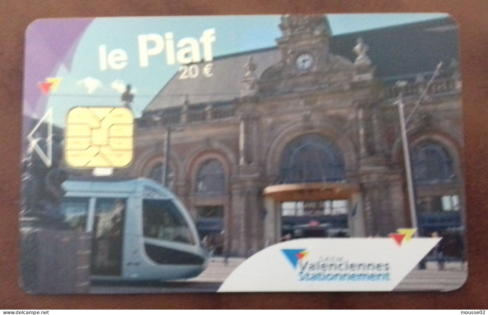 Carte De Stationnement  PIAF VALENCIENNES DU 02/ 2009 - PIAF Parking Cards