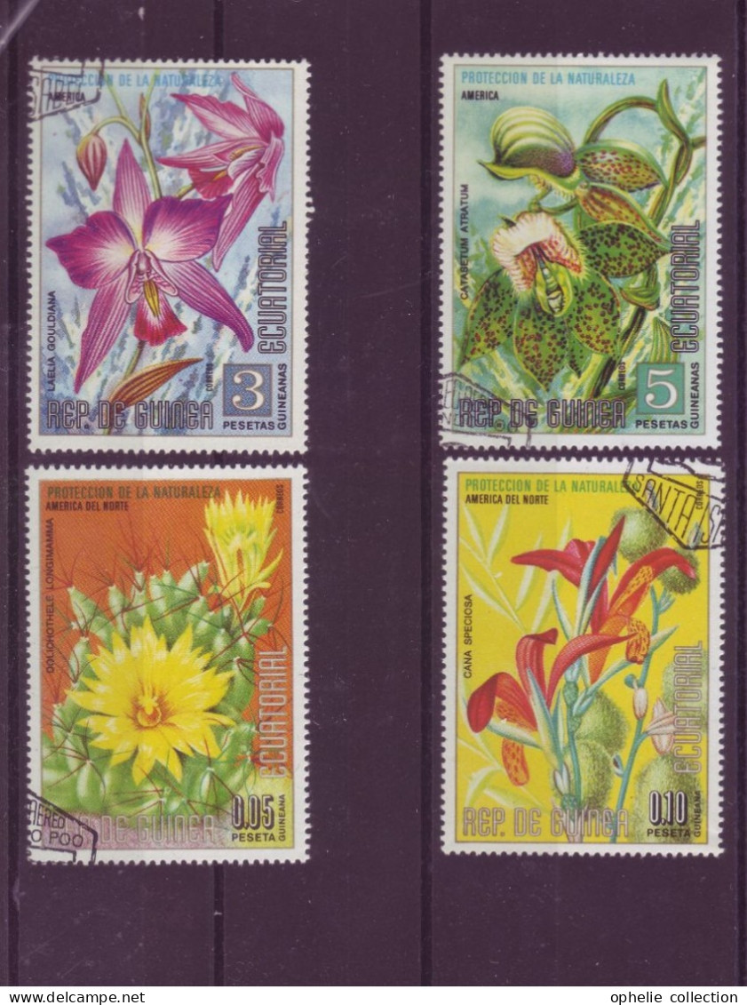 Afrique - République De Guinée Equatoriale - Flore - 4 Timbres Différents - 5264 - Guinée Equatoriale