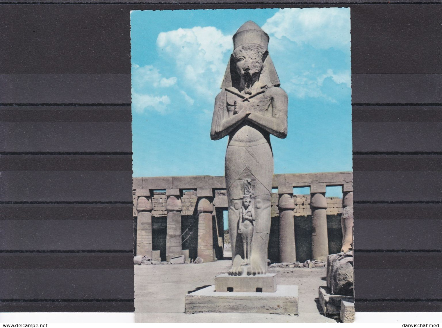 - ÄGYPTEN - EGYPT -DYNASTIE- ÄGYPTOLOGIE - STATUE TAHARKA,S UND GEMAHLIN -POST CARD - NEW - Sphinx
