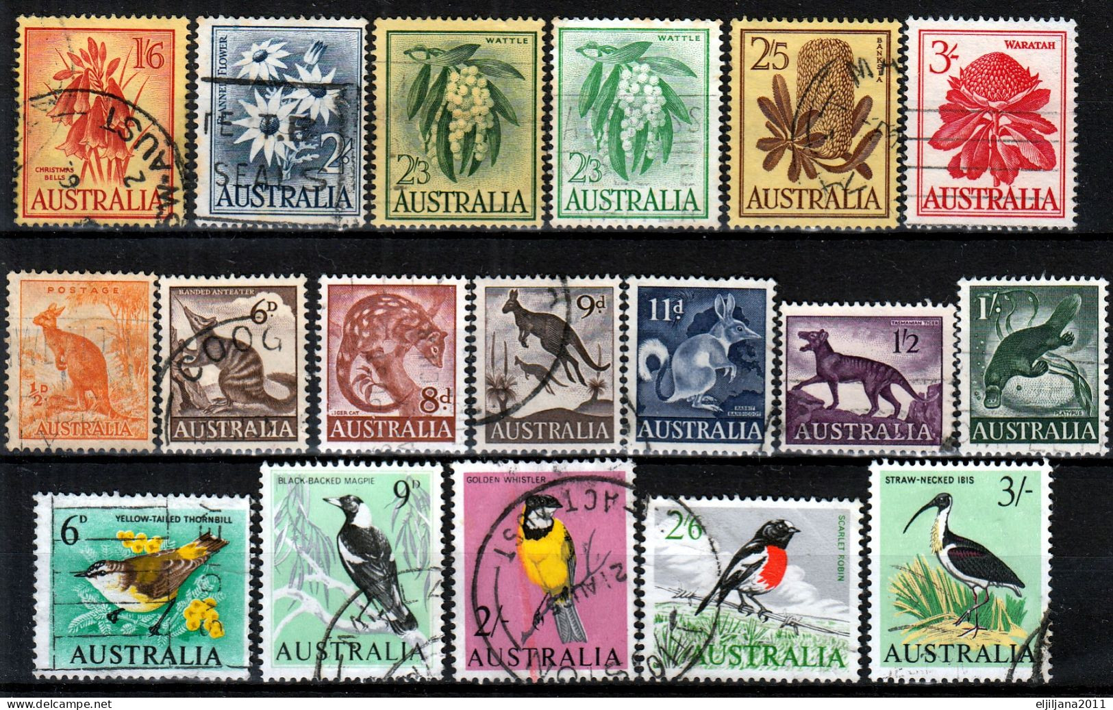 SALE !! 50 % OFF !! ⁕ AUSTRALIA ⁕ Flora & Fauna Collection ⁕ 64v Used - Scan - Collezioni