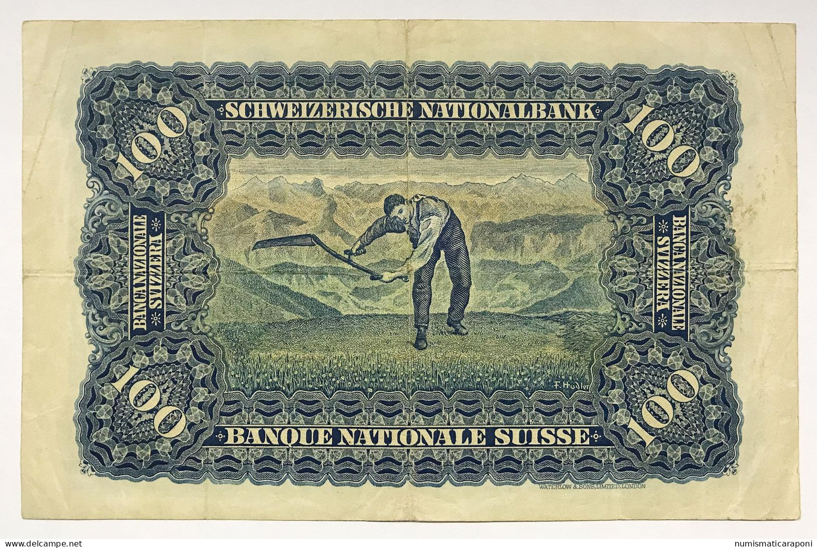 Svizzera Suisse Switzerland 100 Francs Franken Franchi 23 03 1944 Mb/bb Naturale LOTTO 1206 - Schweiz