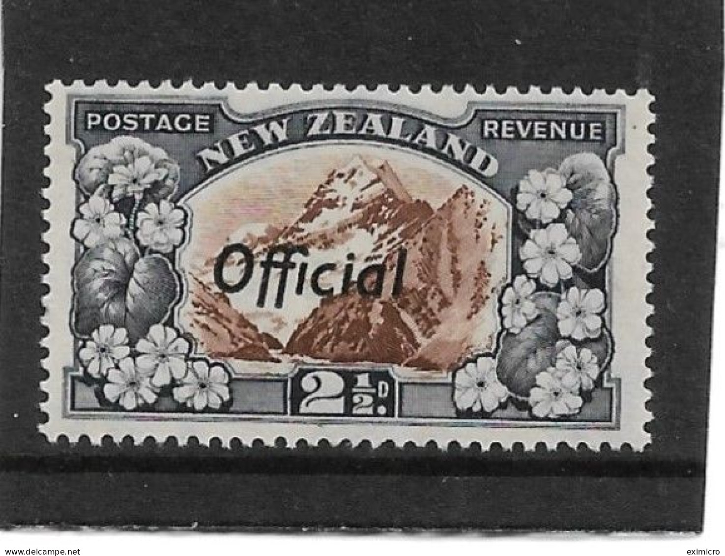 NEW ZEALAND 1938 2½d OFFICIAL SG O124a PERF 14  UNMOUNTED MINT Cat £15 - Service