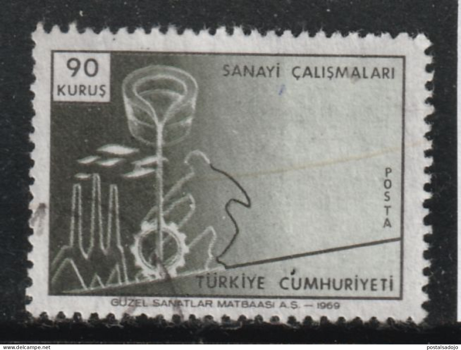 TURQUIE 924 // YVERT 1908 // 1969 - Used Stamps