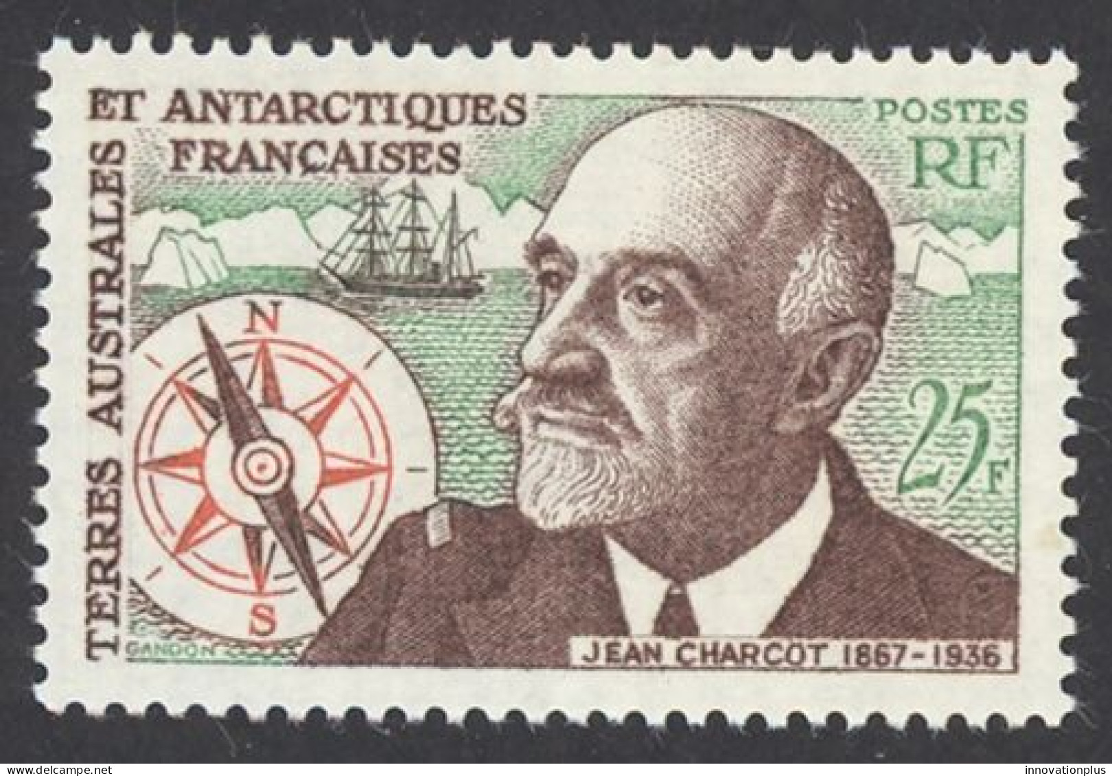 French Southern & Antarctic Terr. Sc# 21 MNH 1961 Jean Charcot - Neufs