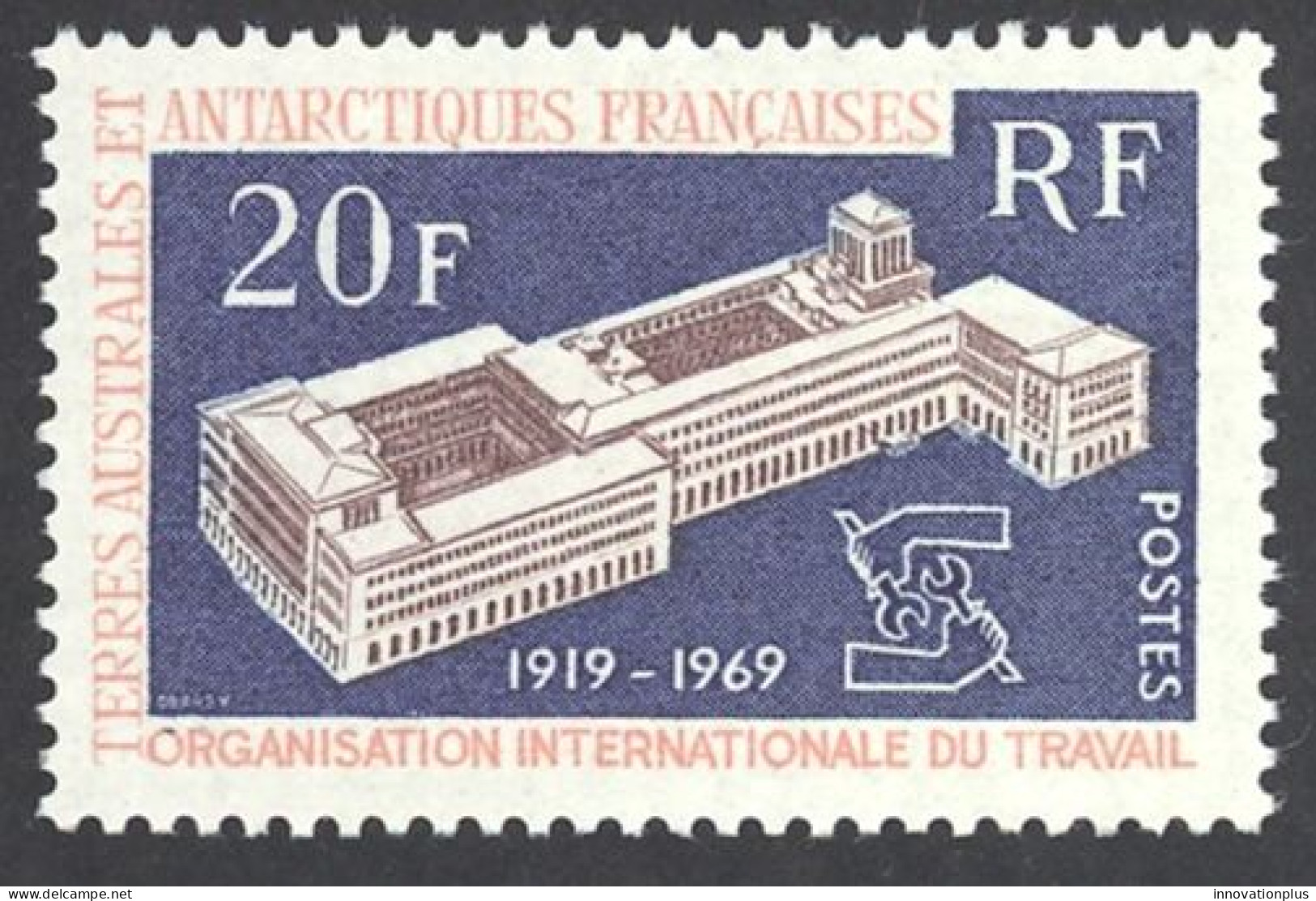 French Southern & Antarctic Terr. Sc# 35 MH 1970 ILO Issue - Neufs