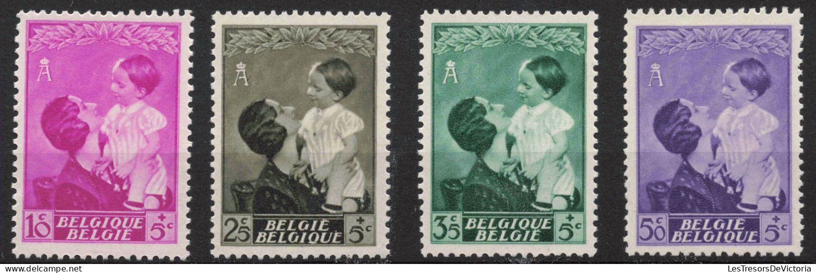 Timbre - Belgique - COB 447/54** MNH - 1937 - Souvenir De La Reine Astrid - Cote 45 - Nuevos