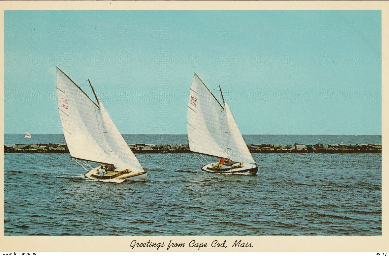 Greetings From Cape Cod, Massachusetts  These Boats Are Racing In Nantucket Sound - Nantucket