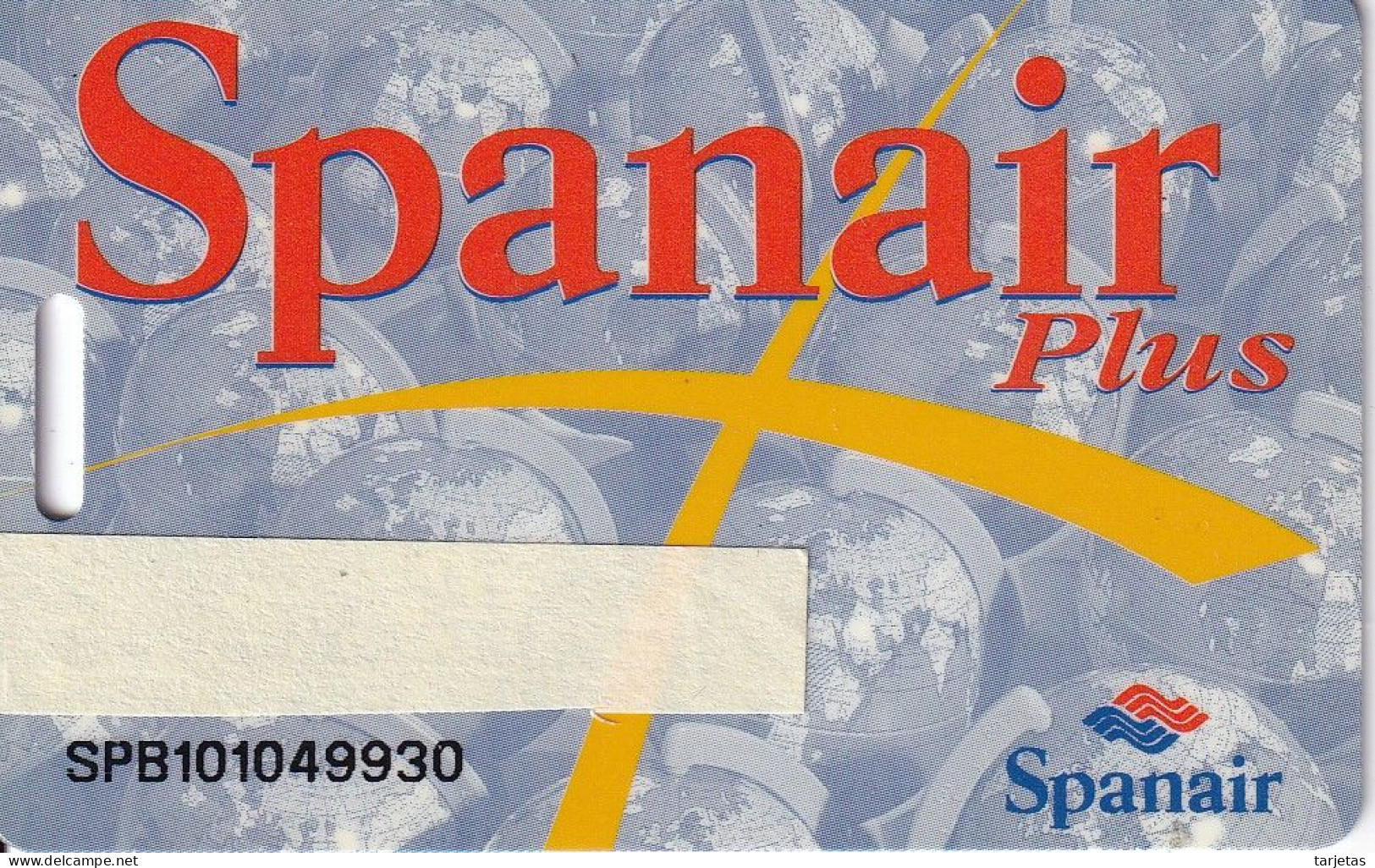 TARJETA DE LA COMPAÑIA AEREA SPANAIR PLUS  (AVION-PLANE) - Avions