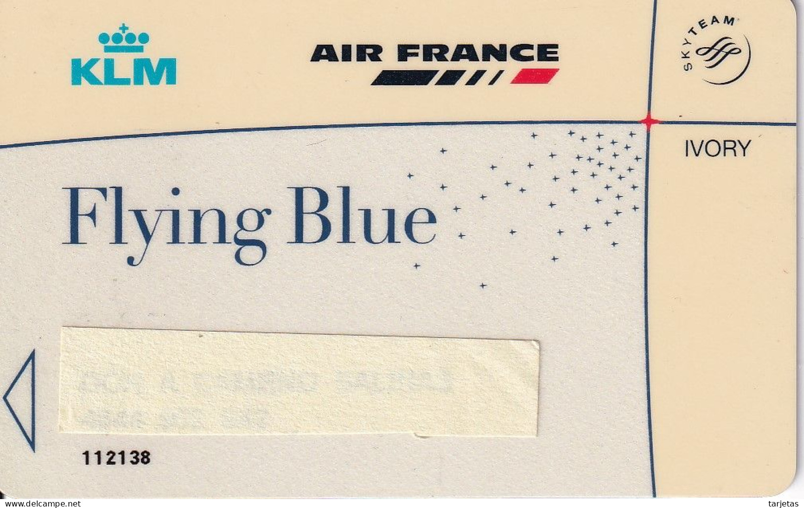TARJETA DE LA COMPAÑIA AEREA AIR FRANCE Y KLM  (IVORY) - Avions