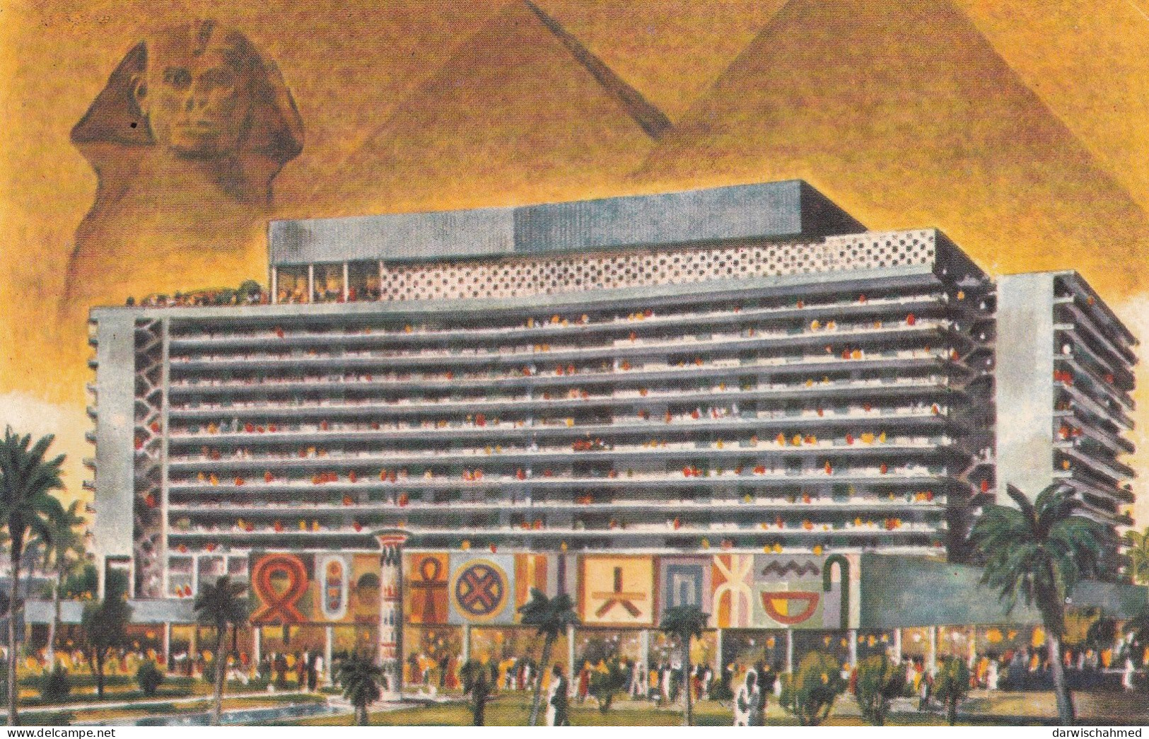 - ÄGYPTEN - EGYPT - DYNASTIE- ÄGYPTOLOGIE - ANSICHTSKARTEN - POST CARD - GEBRAUCHT - Sphinx