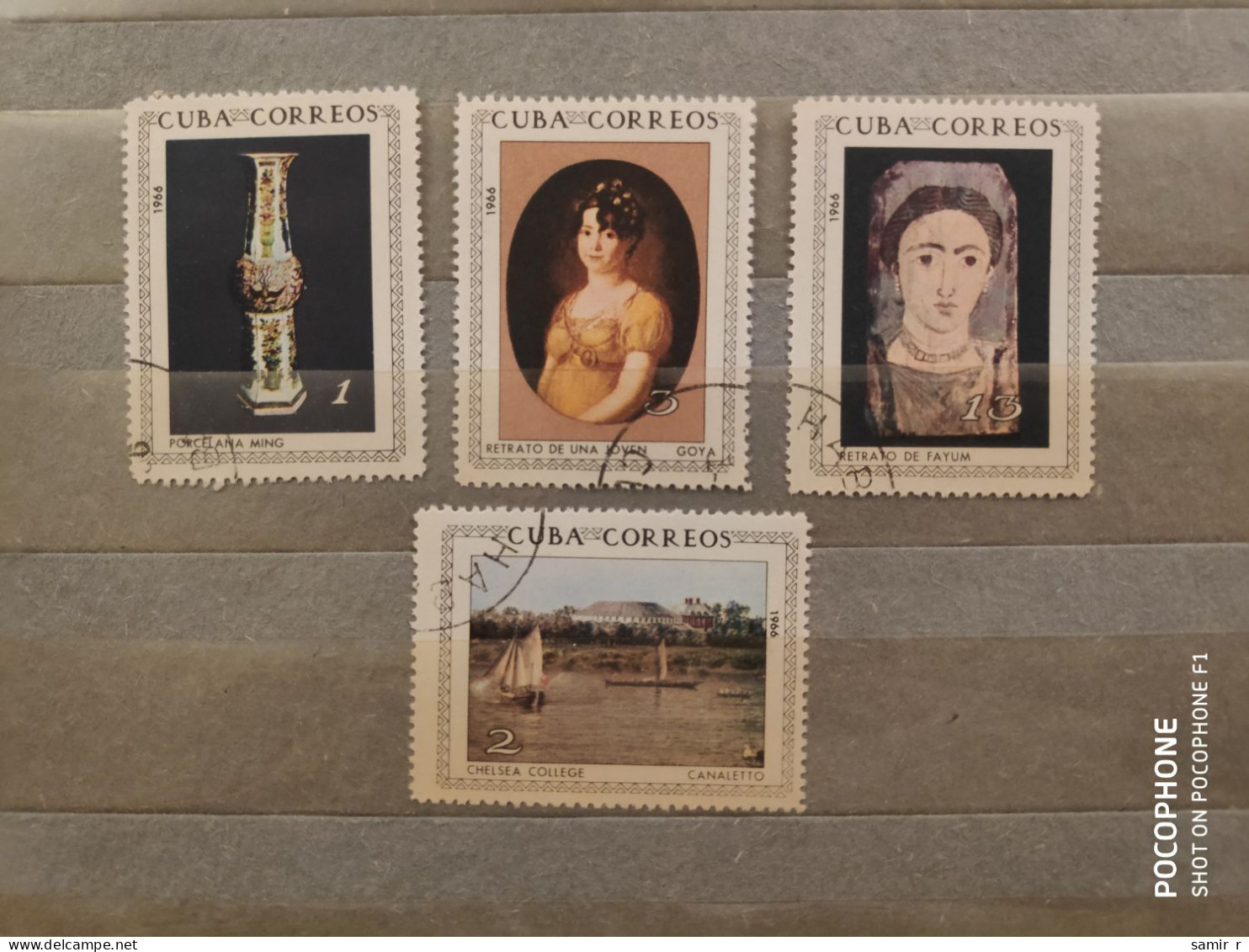 1966  Cuba	Paintings (F42) - Oblitérés