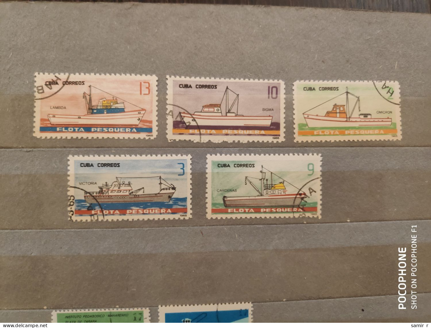 1965  Cuba	Ships (F42) - Used Stamps