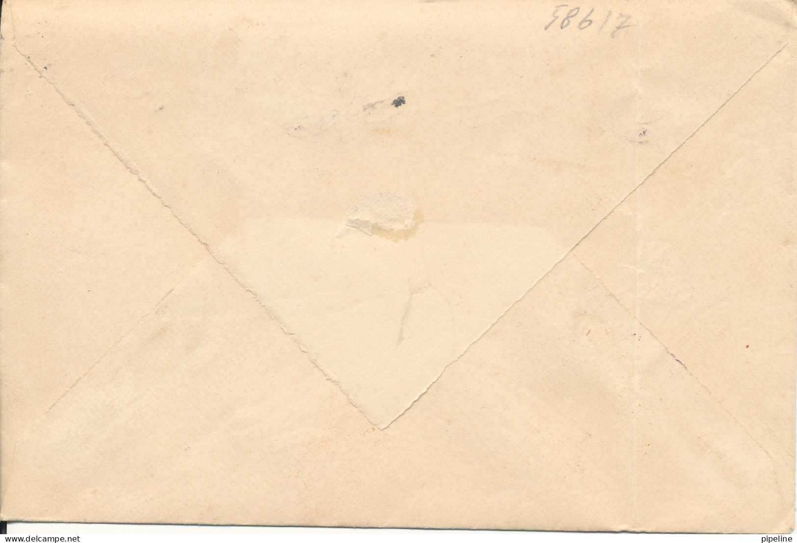 Iceland Cover Sent To Denmark 1926 ?? Single Franked  The Cover Is Bended In The Left Side - Storia Postale