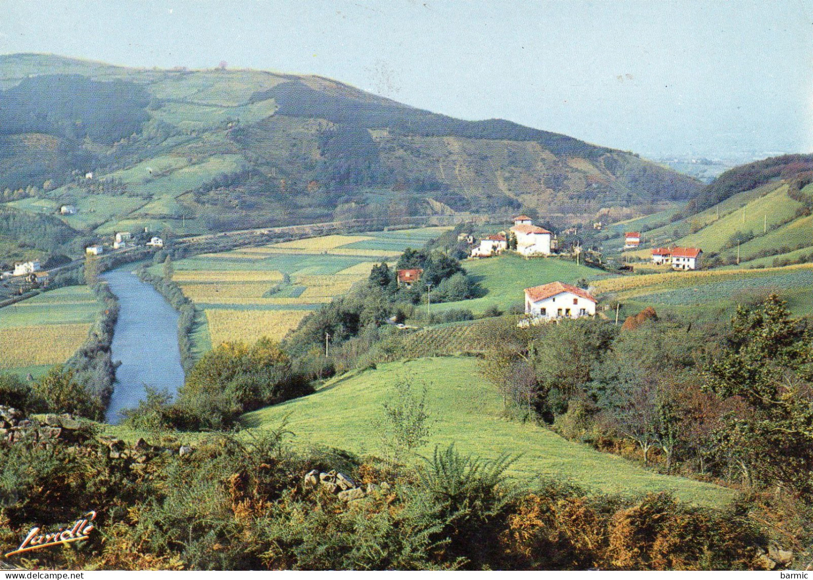 BIRIATOU, VUE GENERALE, VILLAGE FRONTIERE FRANCO-ESPAGNOLE COULEUR REF 11171 SGD - Biriatou