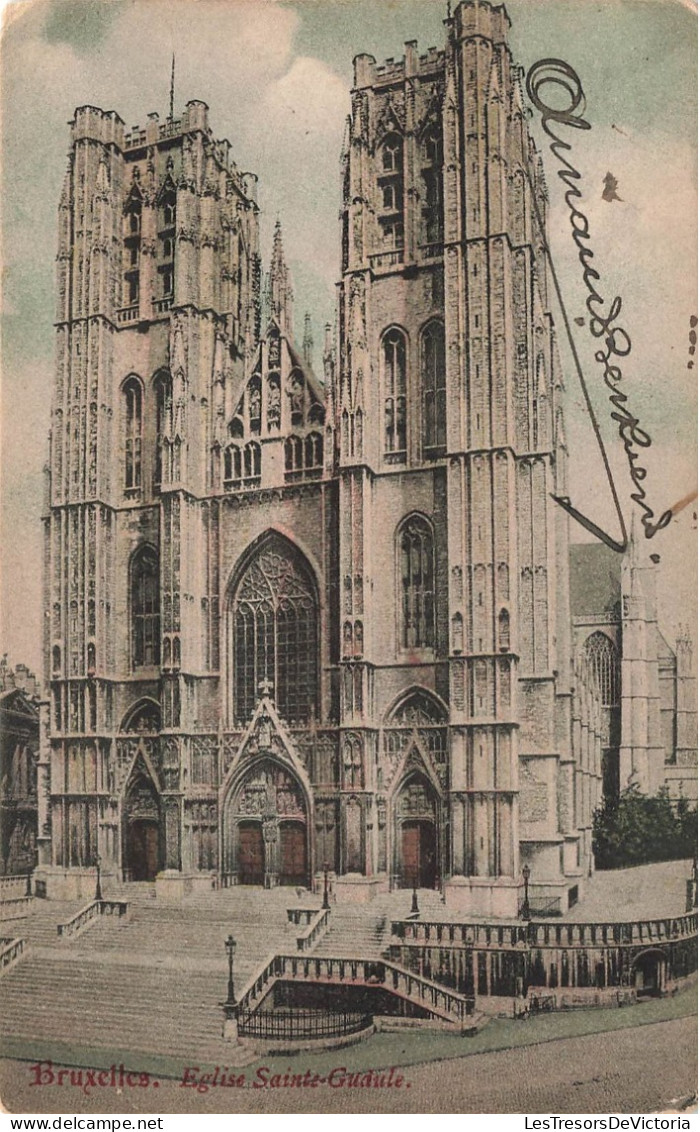 BELGIQUE - Bruxelles - Eglise Sainte Gudule - Carte Postale Ancienne - Plätze