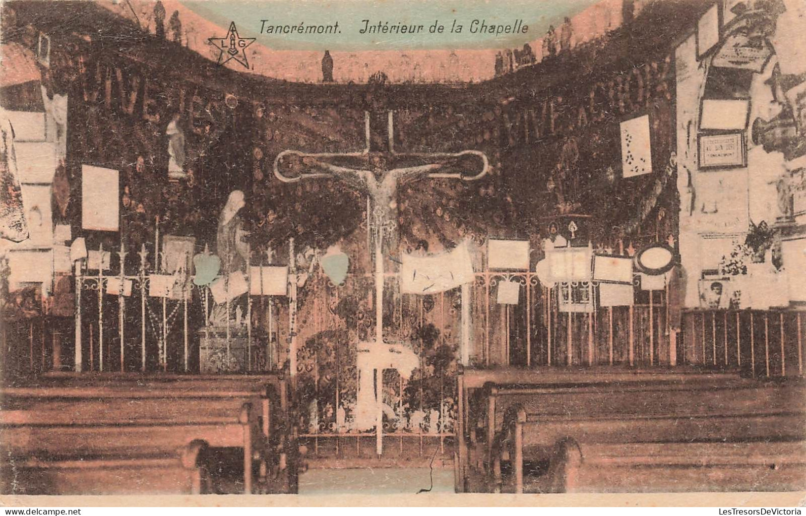 BELGIQUE - Verviers - Tancrémont - Interieur De La Chapelle - Colorisé - Carte Postale Ancienne - Verviers