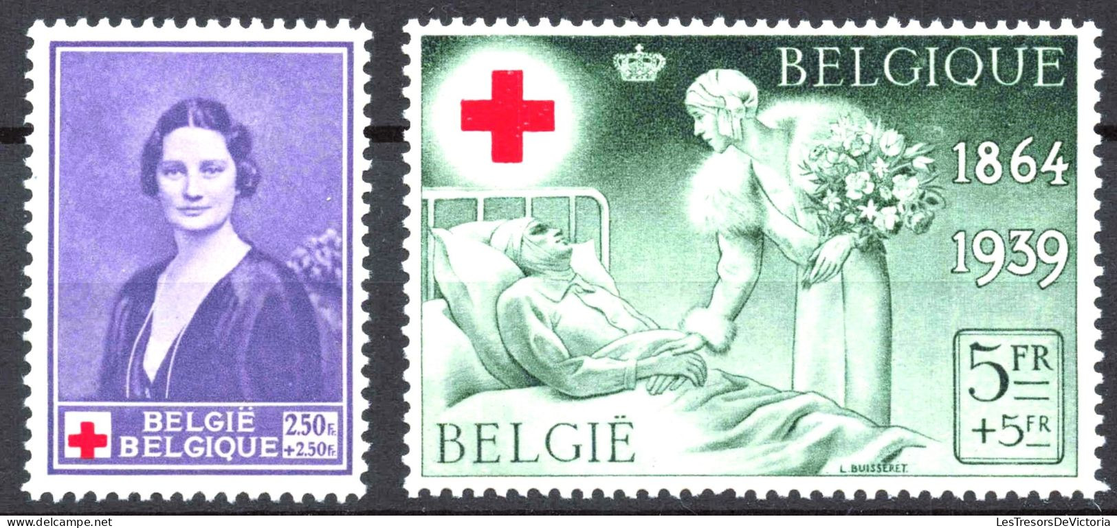 Timbre - Belgique - COB 496/03**MNH - Croix Rouge - 1939 - Cote 42 - Neufs