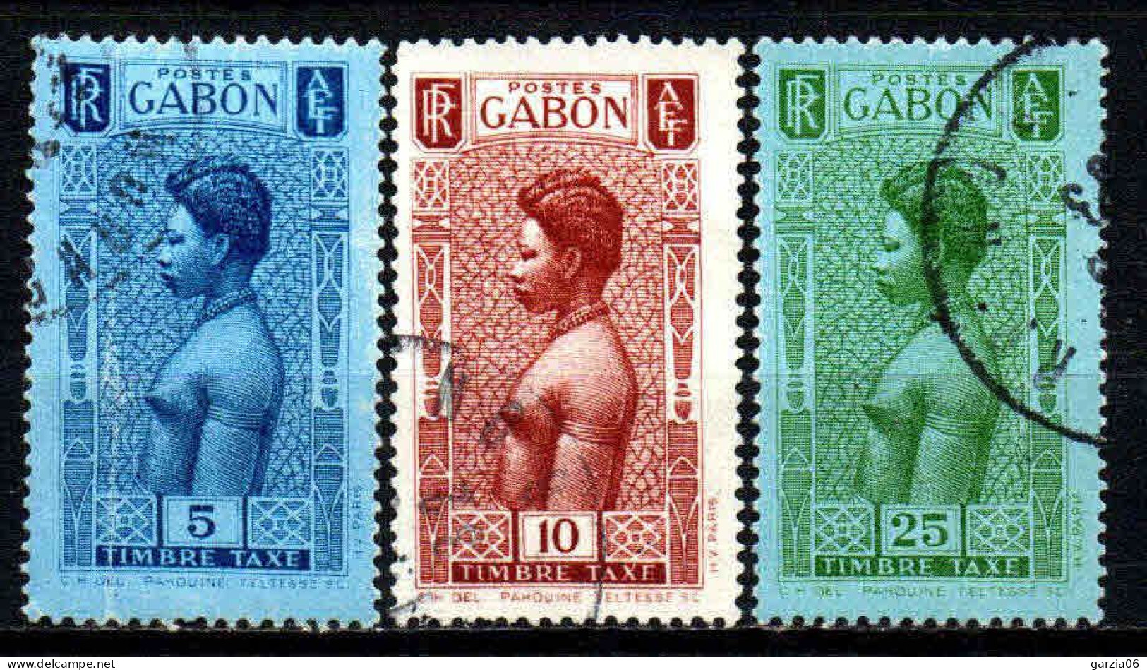 Gabon  - 1932  - Tb Taxe N° 23/24/26   - Oblit - Used - Timbres-taxe