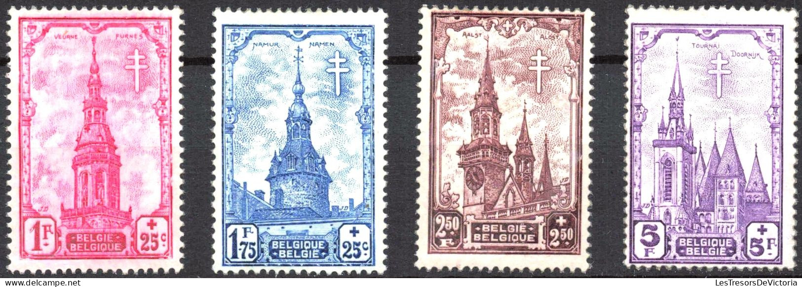 Timbre - Belgique - COB 519/26**MNH - Série Dite Les Beffrois - 1939 - Cote 65 - Unused Stamps