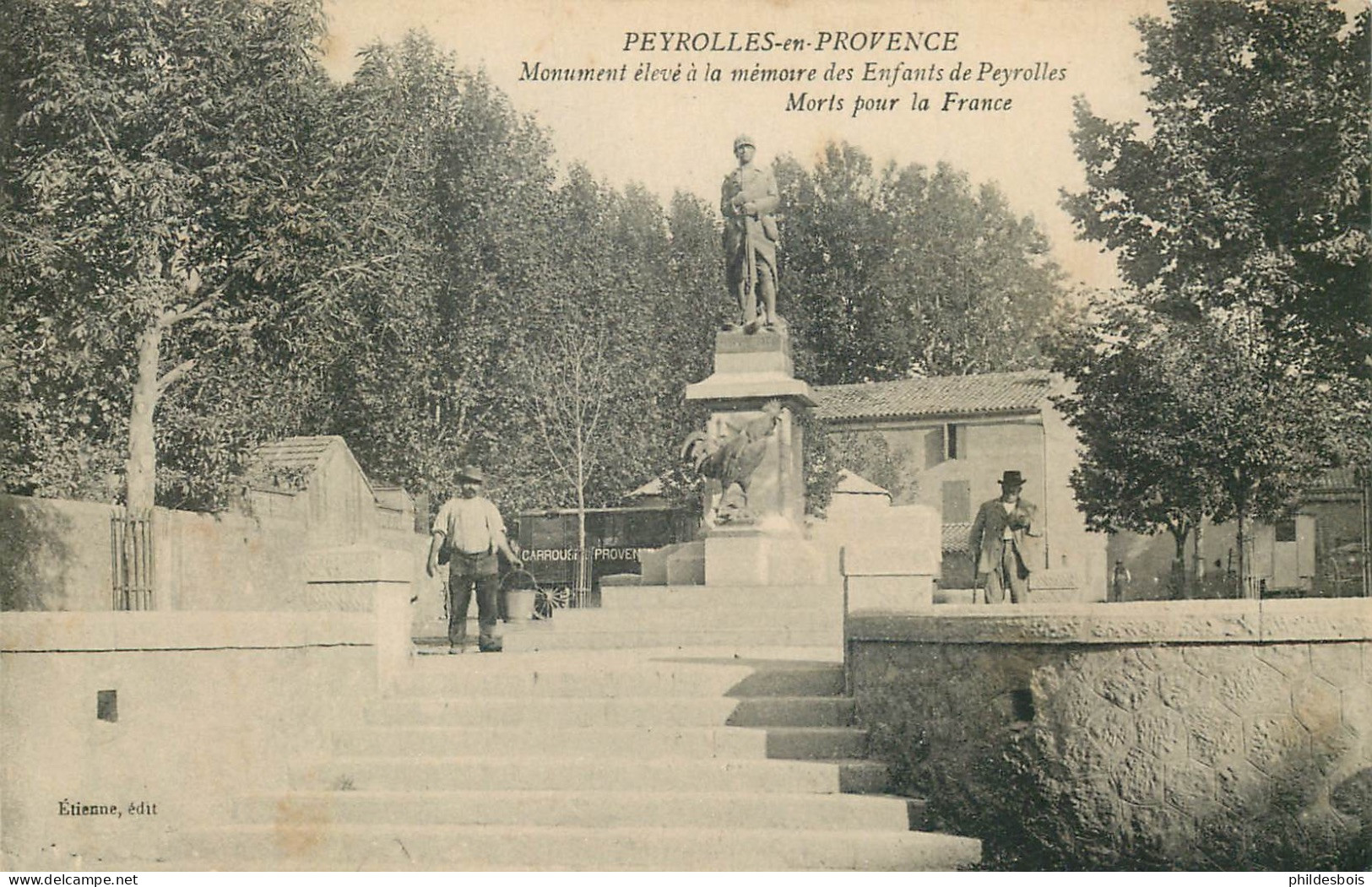 BOUCHES DU RHONE   PEYROLLES  Monument élevé A La Memoire Des Enfants Morts Pour La Françe - Peyrolles