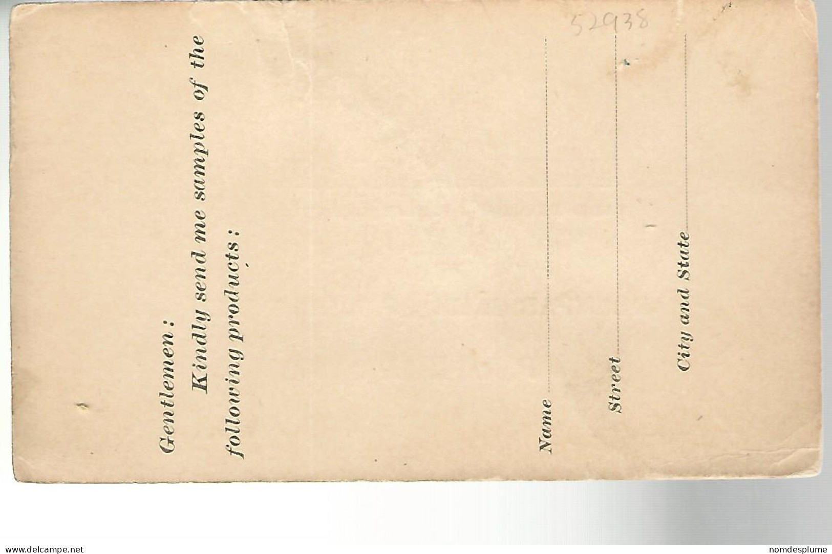 52938 ) USA Postal Stationery  - 1901-20