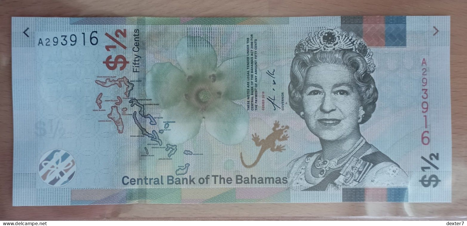 Bahamas 1/2 Dollar 2019 UNC - Bahama's