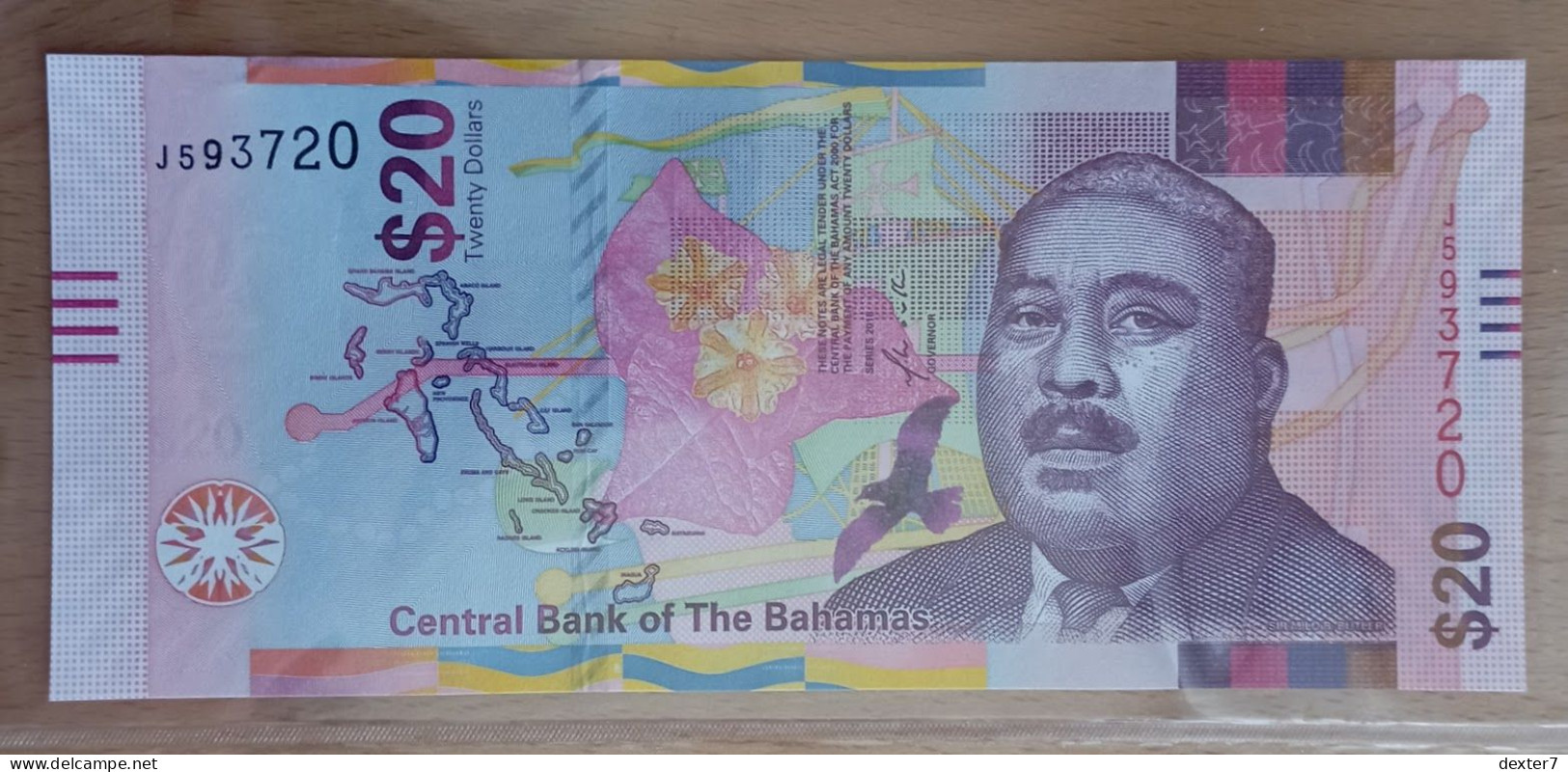 Bahamas 20 Dollars 2018 UNC - Bahamas