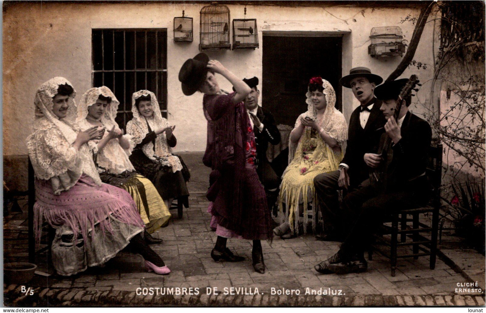 Espagne - Costumbres De SEVILLA - Bolero Andaluz - Danses - Musique - Sevilla