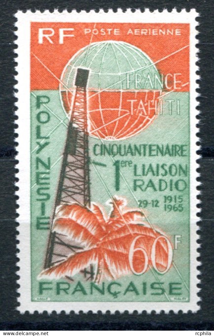 RC 25806 POLYNÉSIE COTE 23,50€ PA N° 16 LIAISON RADIO AVEC LA METROPOLE NEUF ** MNH TB - Nuevos