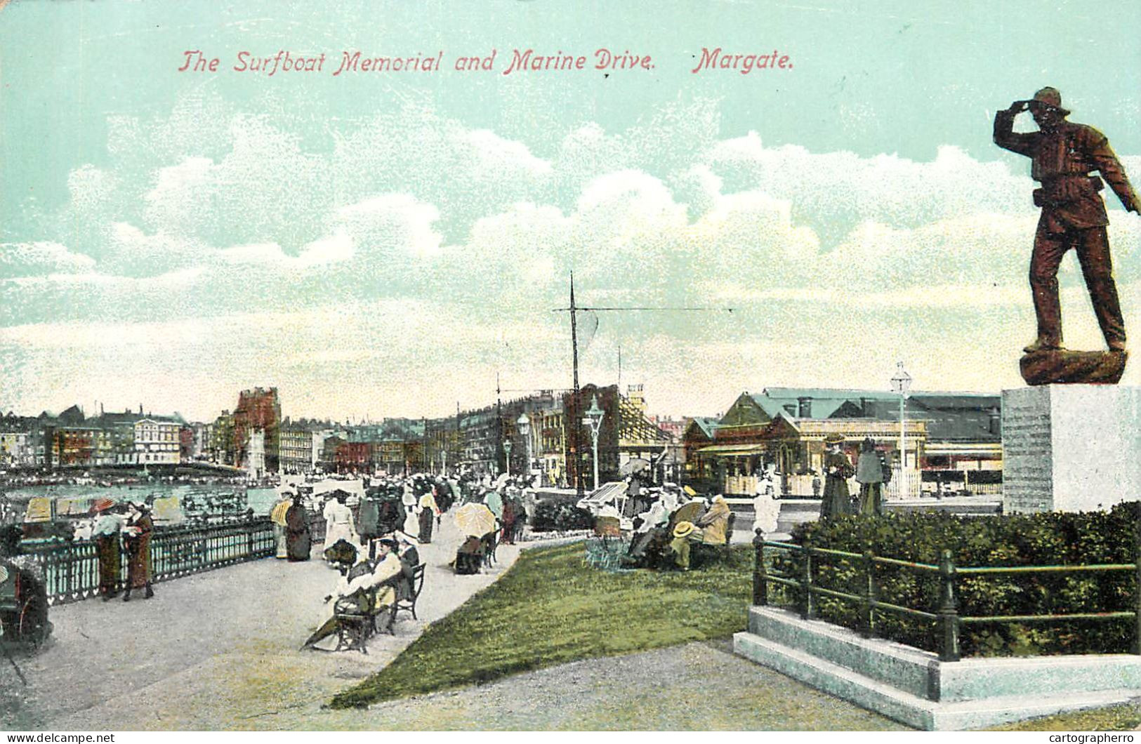 United Kingdom England Margate Surfboat Memorial And Marine Drive - Margate