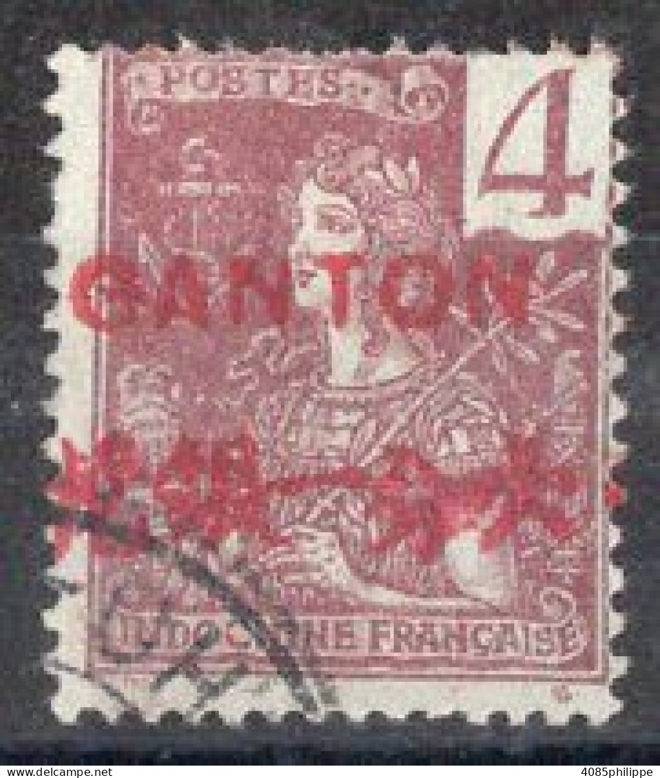 Canton Timbre-poste N°35 Oblitéré B/TB Cote 4€00 - Oblitérés