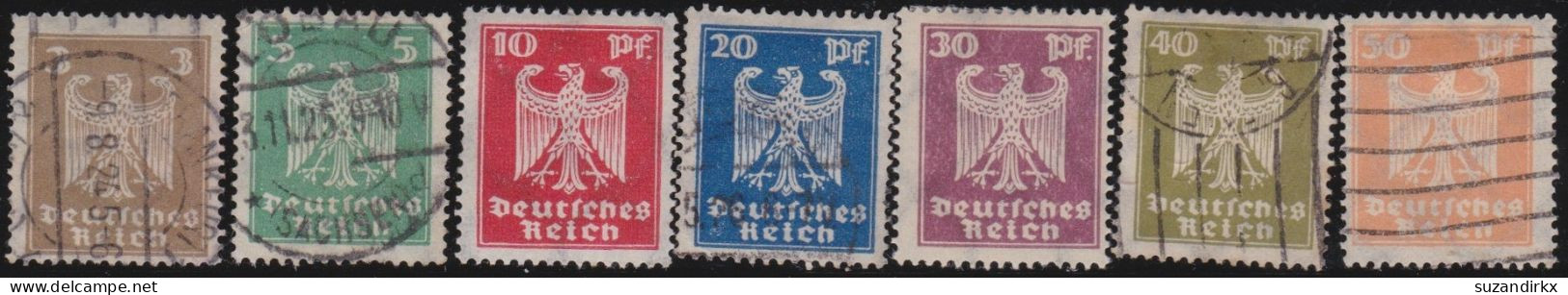 Deutsches Reich  -     Michel   -  355/361       -   O Und *      -    Gestempelt Und Ungebraucht Mit Gummi - Gebruikt