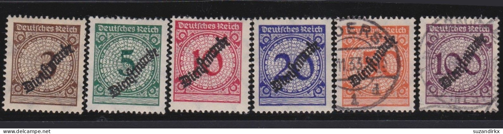 Deutsches Reich  -     Michel   -  Dienst  99/104    -   O Und *      -    Gestempelt Und Ungebraucht Mit Gummi - Servizio