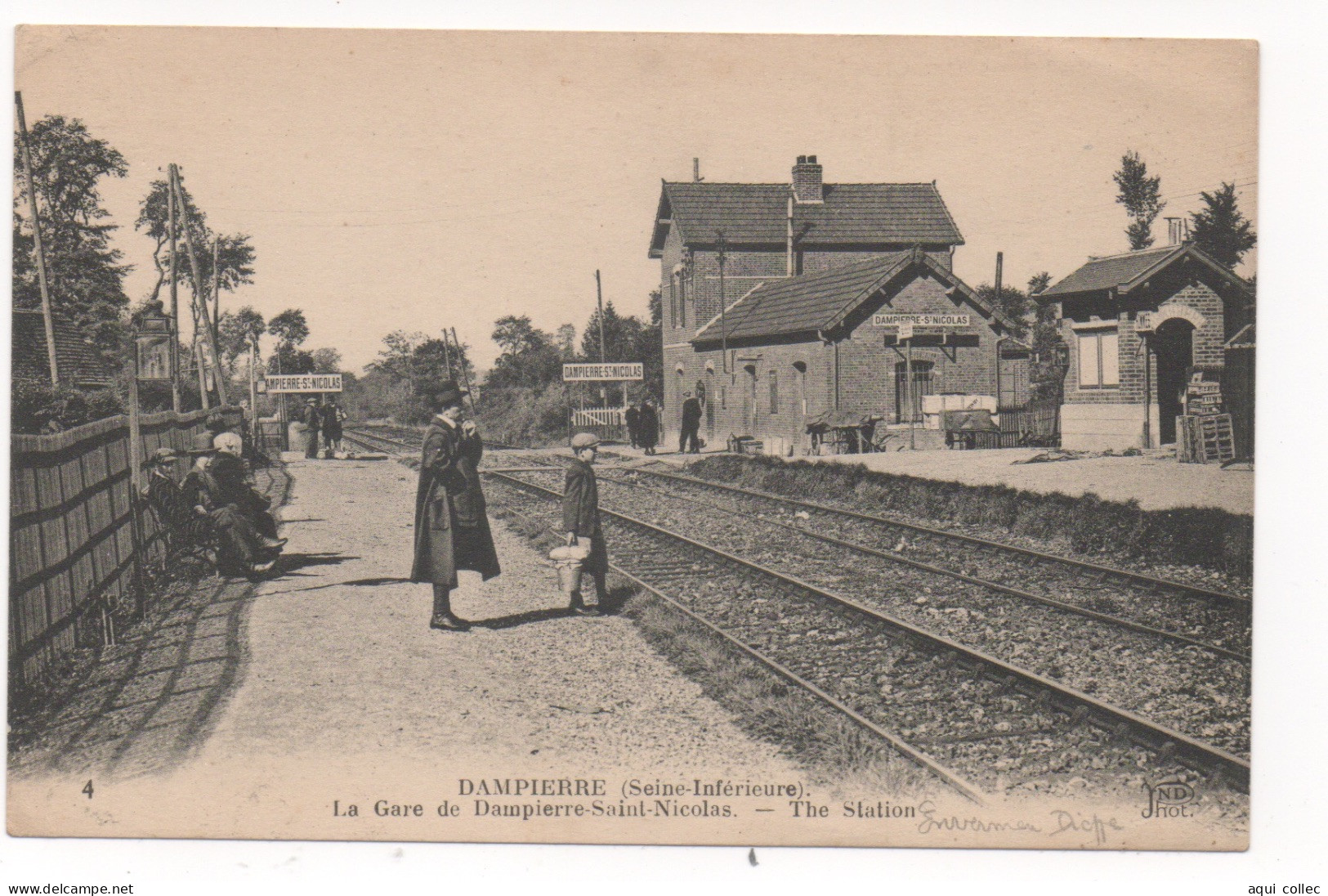 DAMPIERRE  70  LA GARE DE DAMPIERRE-SAINT-NICOLAS  -  THE STATION - Dampierre-sur-Salon