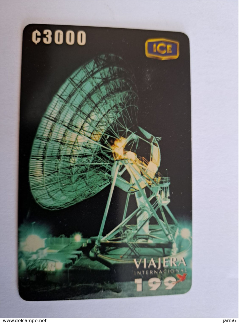 COSTA RICA /3000 COLONES  / PREPAID/ SATELITE DISH /   Fine Used Card  ** 15461** - Costa Rica