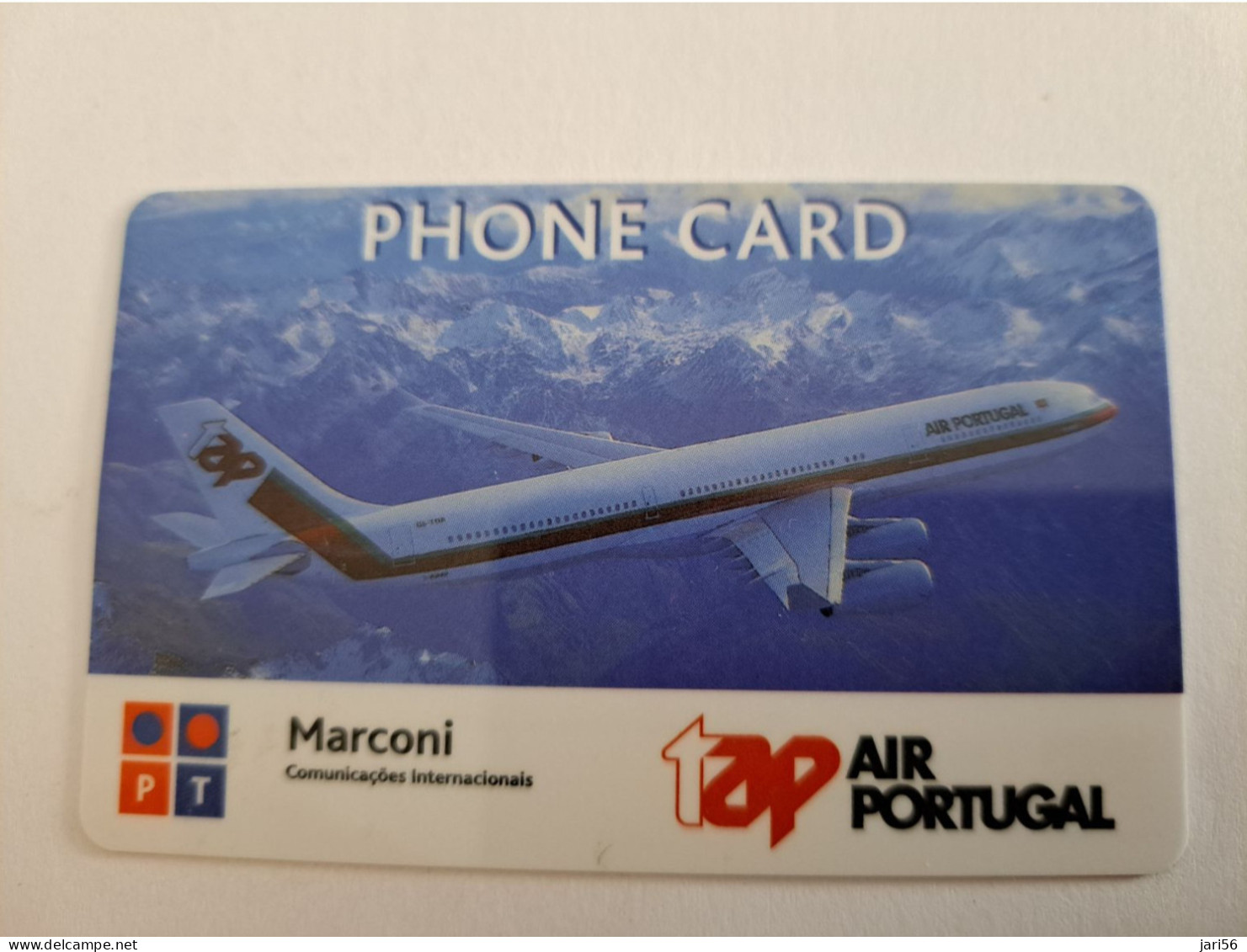 PORTUGAL / MARCONI/ AIR PORTUGAL/ AIRPLANE /PHONE CARD  Nice  Fine Used    Prepaid   **15464** - Portugal