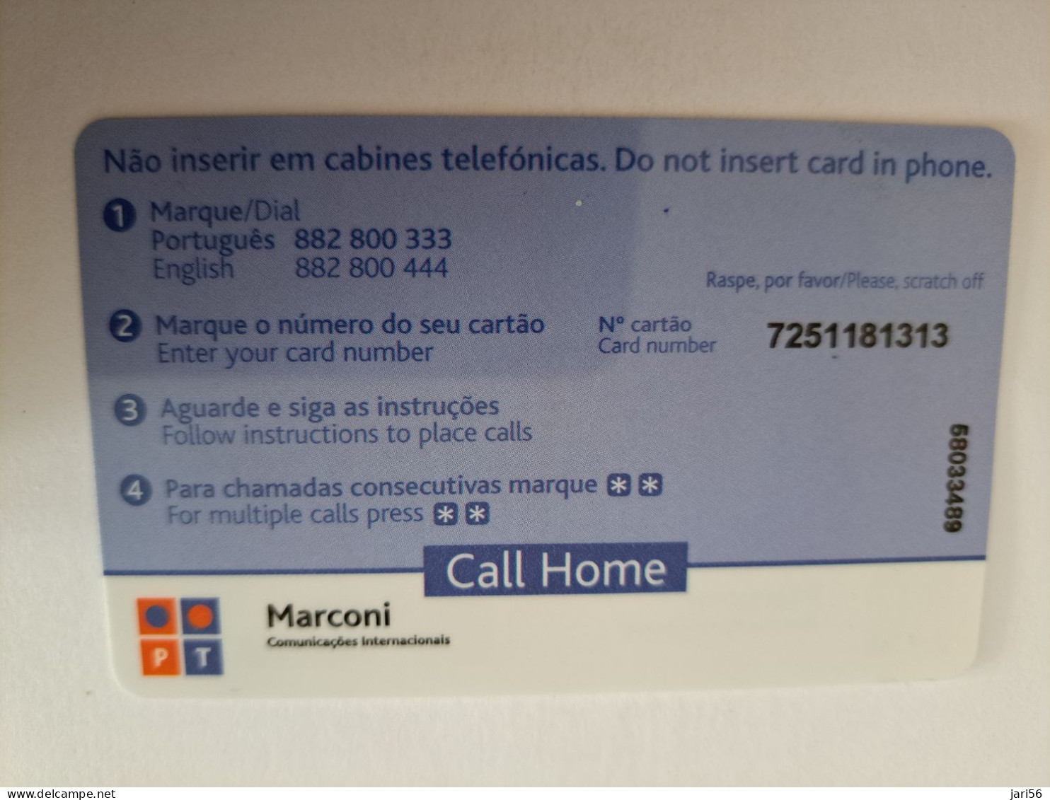 PORTUGAL / MARCONI/ AIR PORTUGAL/ AIRPLANE /PHONE CARD  Nice  Fine Used    Prepaid   **15464** - Portugal