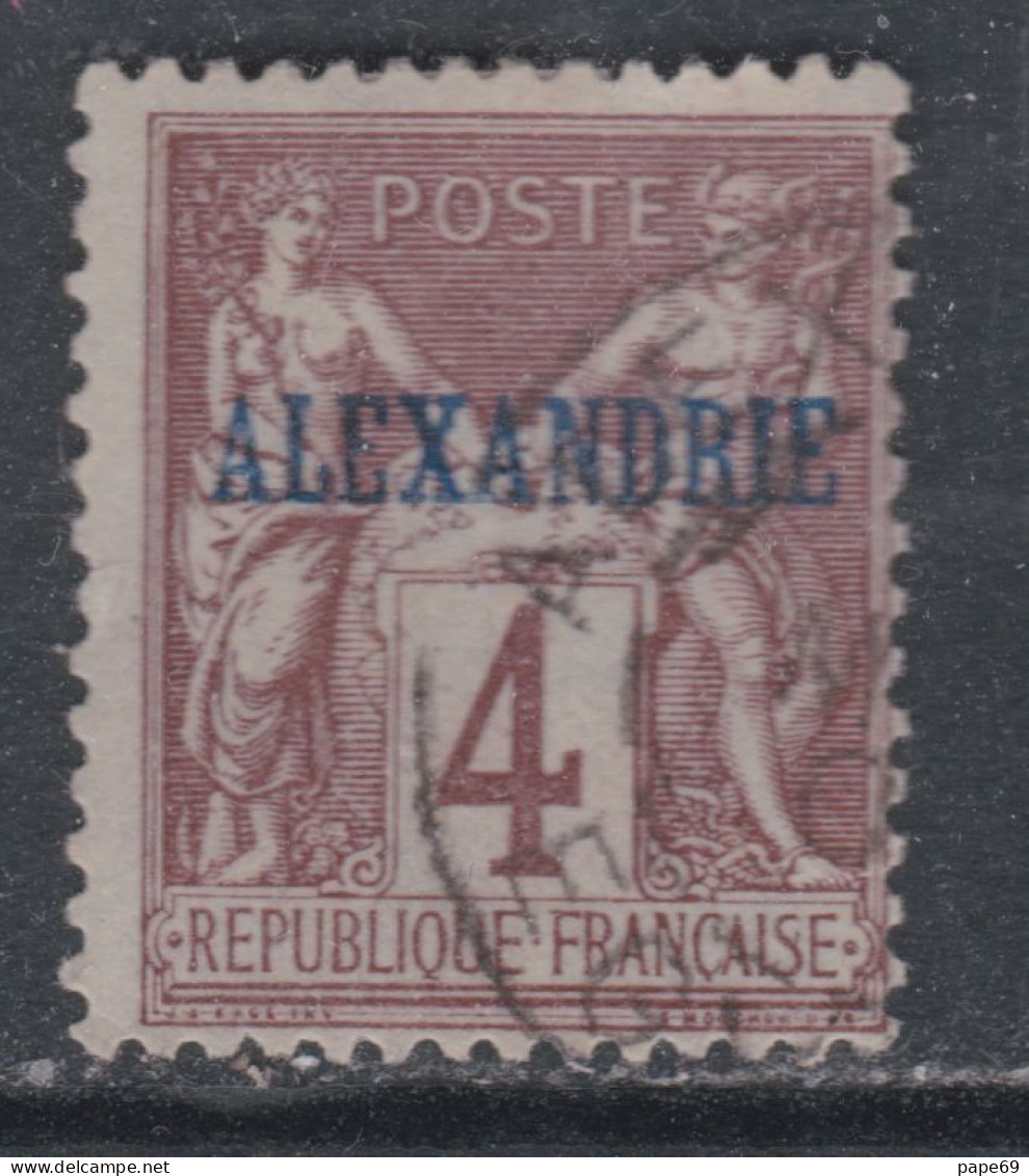 Alexandrie N° 4 O Type Groupe : 4  C. Lilas-brun Oblitération Légère Sinon TB - Oblitérés