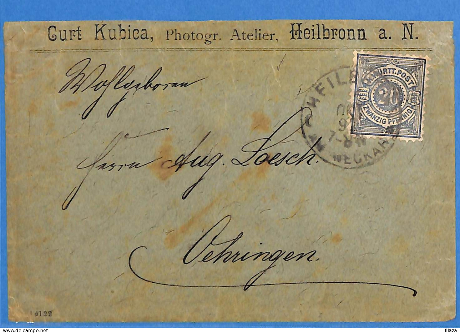 Allemagne Reich 1892 Lettre De Heilbronn (G23370) - Lettres & Documents