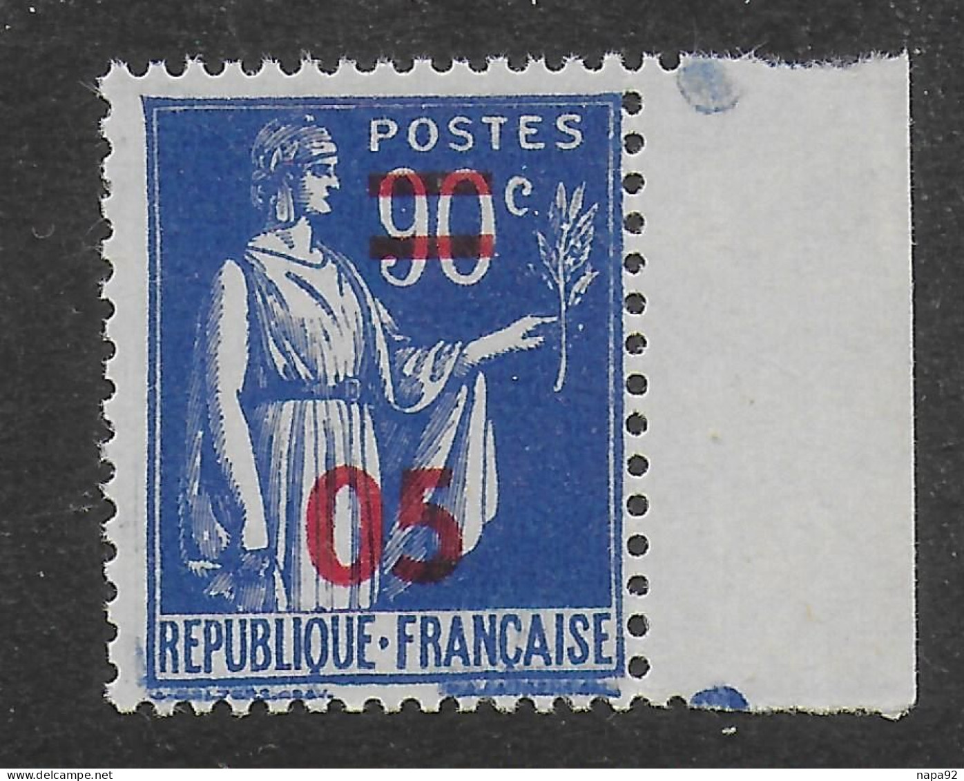 FRANCE 1940YT 482 E** - VARIETE DE SURCHARGE - COPIE/FAUX - Andere & Zonder Classificatie