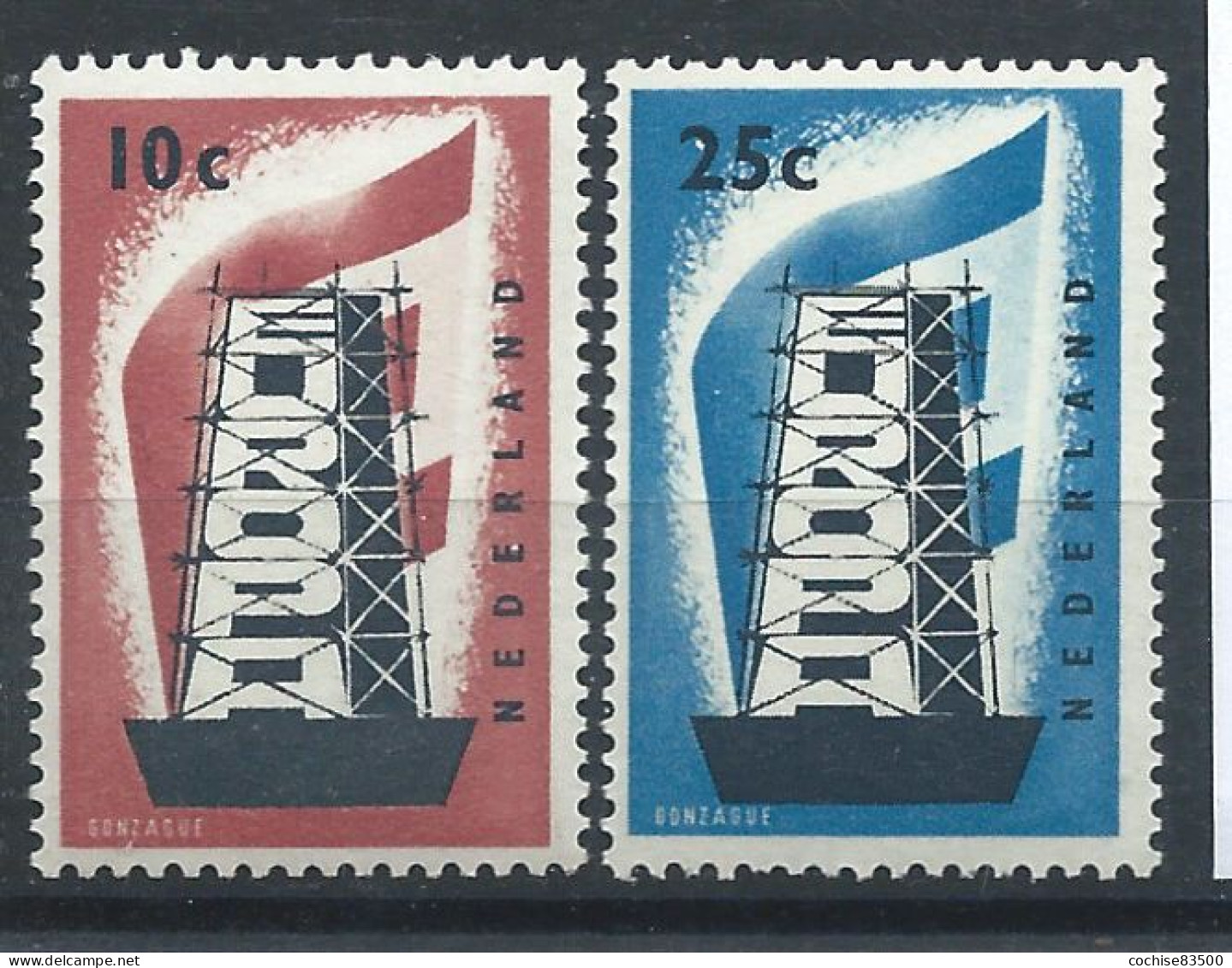 Pays - Bas N°659/60** (MNH) 1956 - Europa - 1956