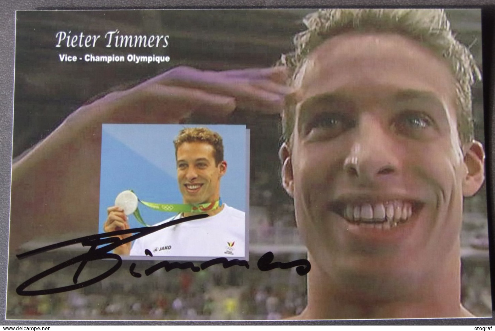 Pieter TIMMERS - Dédicace - Hand Signed - Autographe Authentique - Natation