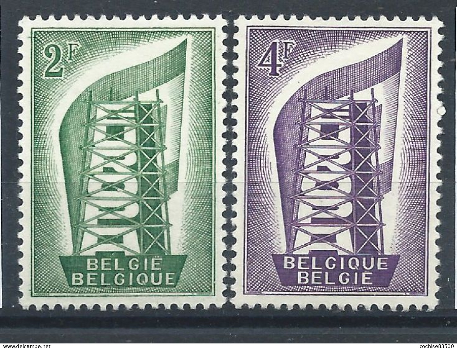 Belgique N°994/95** (MNH) 1956 - Europa - 1956