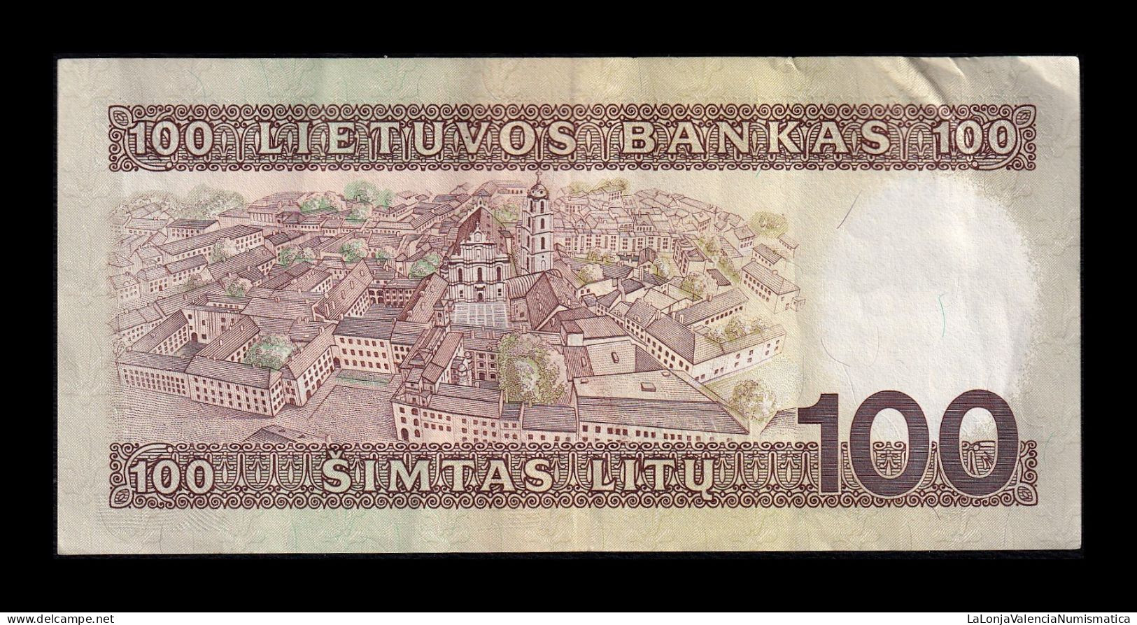 Lituania Lithuania 100 Litu 1991 Pick 50a Mbc/Ebc Vf/Xf - Lituania