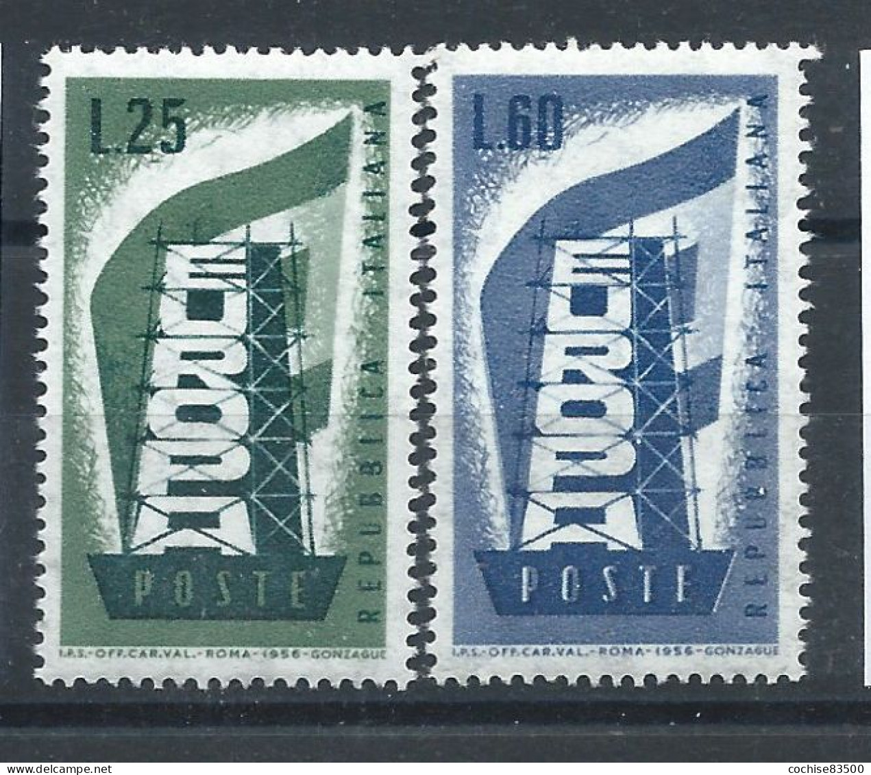 Italie N°731/32** (MNH) 1956 - Europa - 1956