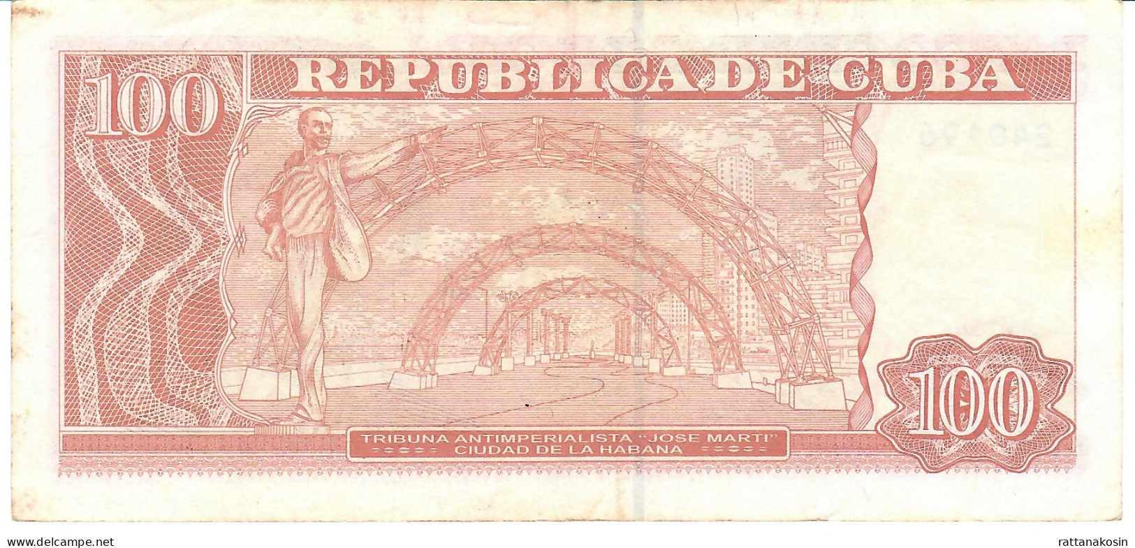 CUBA  P129h 100 PESOS  2016  VF - Cuba