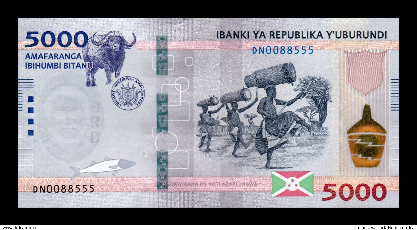 Burundi 5000 Francs 2022 (2023) Pick New Sc Unc - Burundi