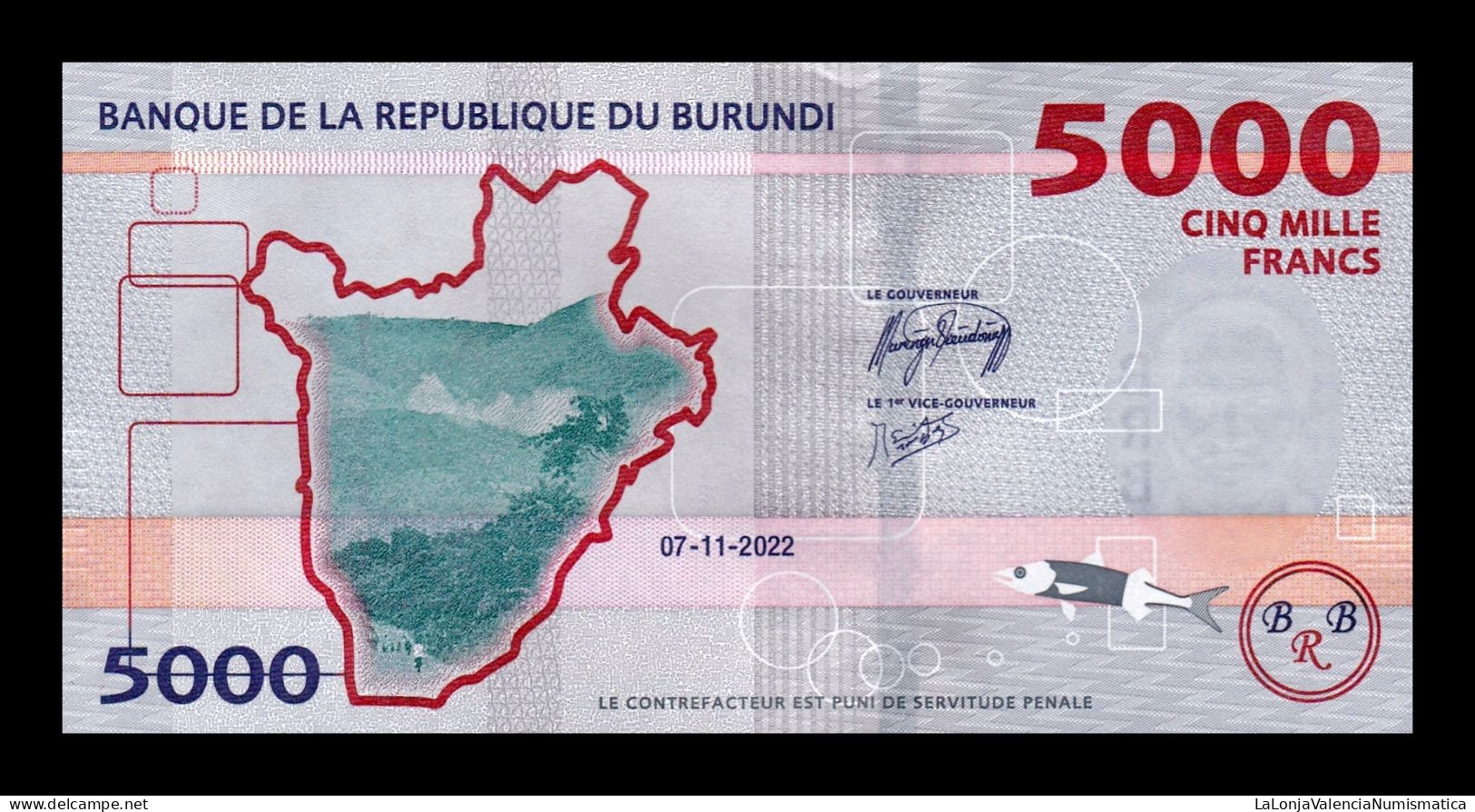 Burundi 5000 Francs 2022 (2023) Pick New Sc Unc - Burundi