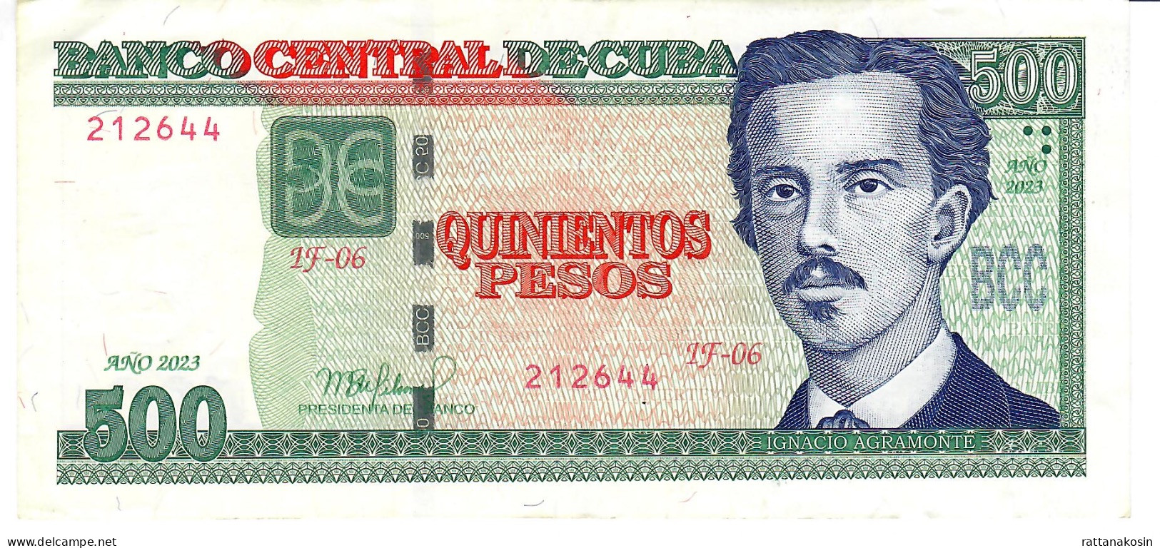 CUBA  P131e 500 PESOS  2023  VF - Kuba