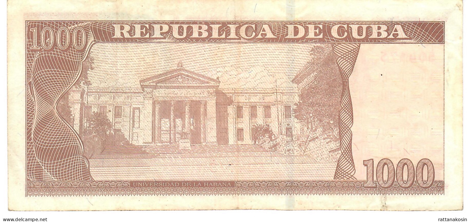 CUBA  P132a  1000 PESOS  2010  VF - Cuba